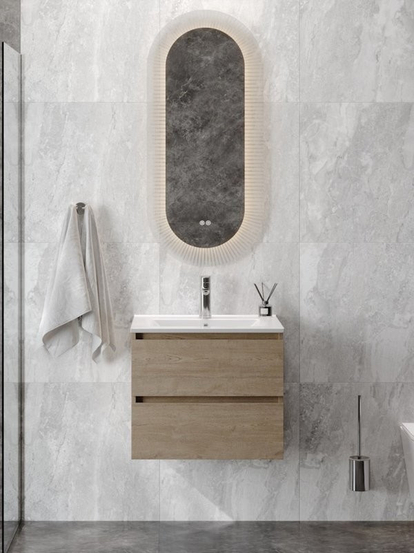 Тумба с раковиной Teymi Laina 60 светлый дуб