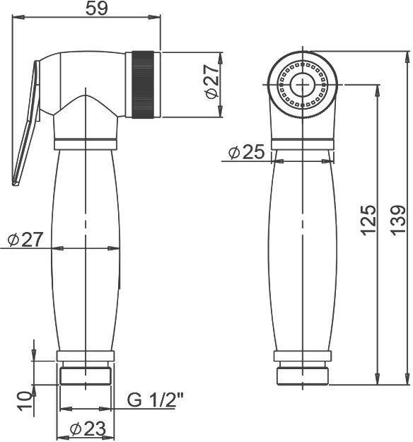 Гигиенический душ Paini 53CR174KIT-shower