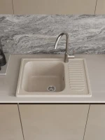 Мойка кухонная Domaci Болонья М-15-004 песочная