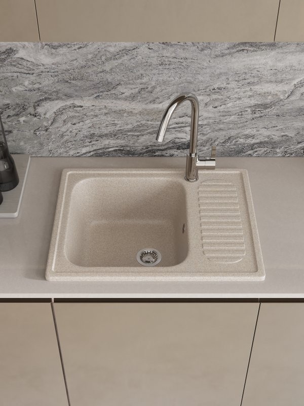 Мойка кухонная Domaci Болонья М-15-004 песочная