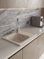 Мойка кухонная Domaci Болонья М-15-004 песочная Мойка кухонная Domaci Болонья М-15-004 песочная