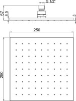 Верхний душ Paini 50PZ759QQ25
