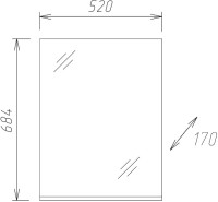 Мебель для ванной комнаты Onika Эко 52 Мебель для ванной комнаты Onika Эко 52