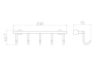 Крючок Wonzon & Woghand WW-9382-5 хром
