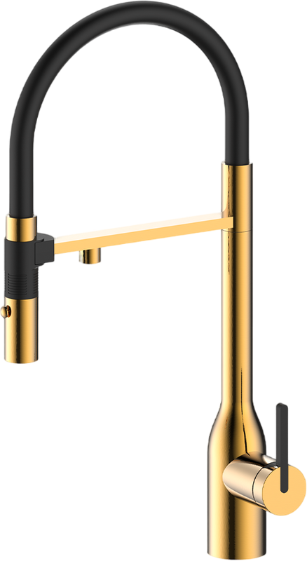 Смеситель для кухни Paulmark Magneto One Ma213188-BG брашированное золото