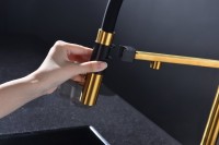 Смеситель для кухни Paulmark Magneto One Ma213188-BG брашированное золото