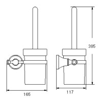 Ершик Rose RG19T RG1900T пепельный