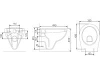 Комплект Унитаз подвесной Seramiksan Natura + Крышка + Инсталляция Geberit Duofix UP 320 111.300.00.5 + Кнопка Sigma 01 115.770.21.5 хром + Крепления 111.815.00.1 к стене + Звукоизоляция