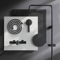 Душевая стойка AM.PM Like F0780522 черная