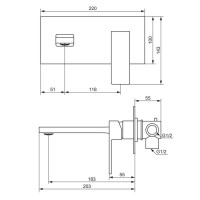 Смеситель для раковины Damixa Gala 530260500 С ВНУТРЕННЕЙ ЧАСТЬЮ розовое золото Смеситель для раковины Damixa Gala 530260500 С ВНУТРЕННЕЙ ЧАСТЬЮ розовое золото