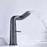 Смеситель для раковины Haiba HB10813-3 пепельный Смеситель для раковины Haiba HB10813-3 пепельный