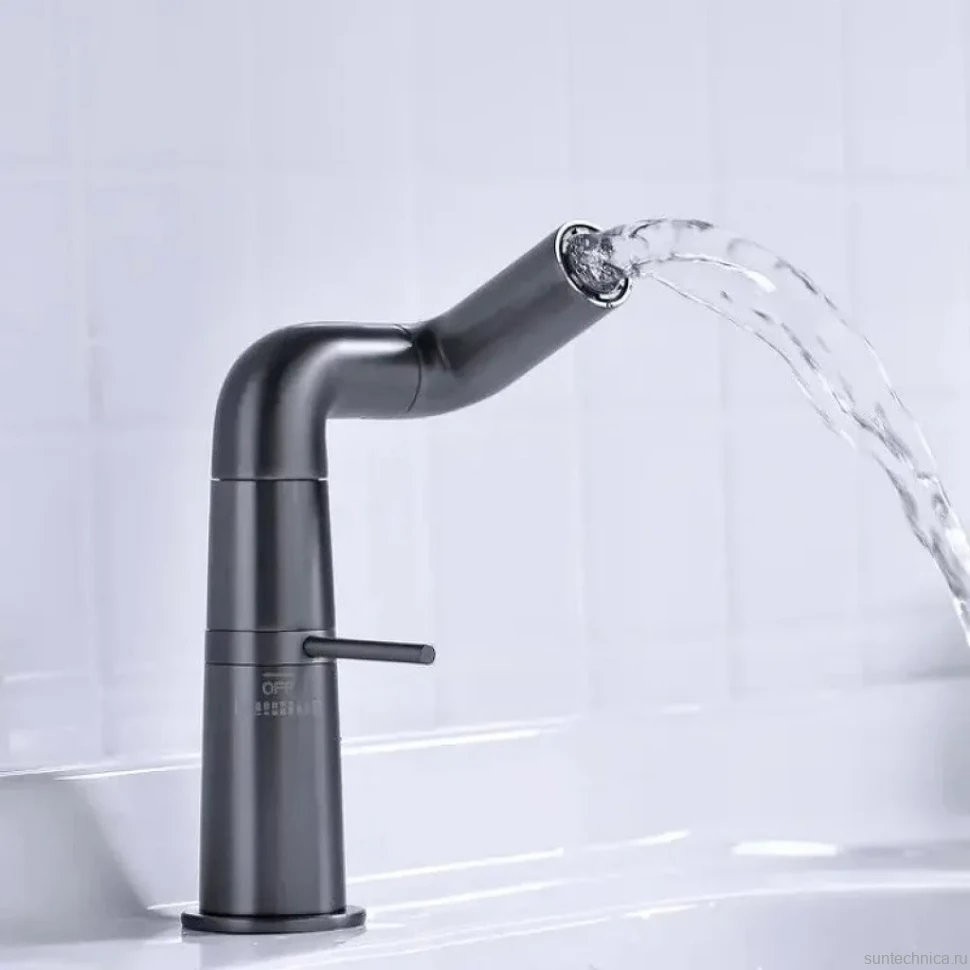 Смеситель для раковины Haiba HB10813-3 пепельный