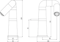 Смеситель для раковины Haiba HB10813-3 пепельный Смеситель для раковины Haiba HB10813-3 пепельный