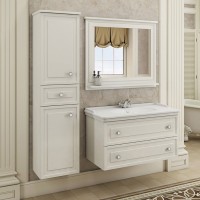 Зеркало Comforty Феррара 100 с полкой