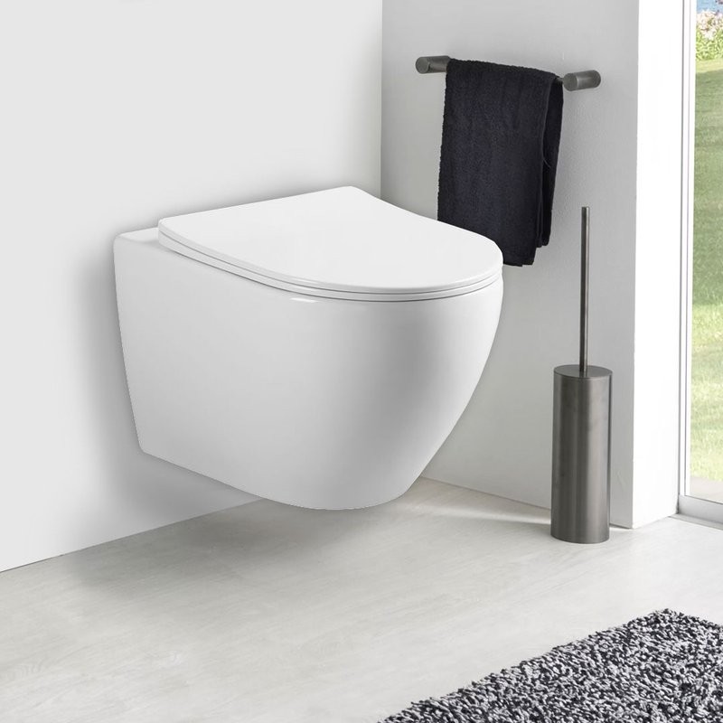 Комплект Унитаз подвесной Vincea Esse + Звукоизоляция Geberit + Инсталляция Duofix Delta 458.149.21.1 с кнопкой смыва, хром