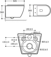 Комплект Унитаз подвесной Vincea Esse + Звукоизоляция Geberit + Инсталляция Duofix Delta 458.149.21.1 с кнопкой смыва, хром