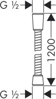 Душевой шланг Lemark Turn-Free LE8022S-Black 120 см