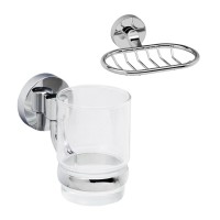 Набор Стакан Wasserkraft Rhein K-6228 + Мыльница K-6269 Набор Стакан Wasserkraft Rhein K-6228 + Мыльница K-6269