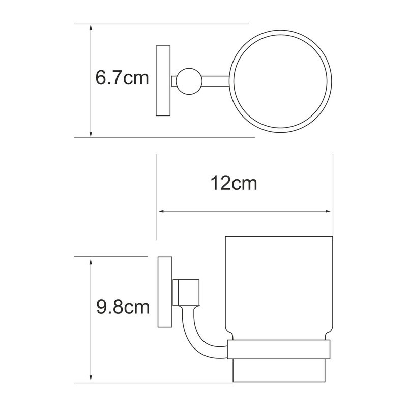 Набор Стакан Wasserkraft Rhein K-6228 + Мыльница K-6269