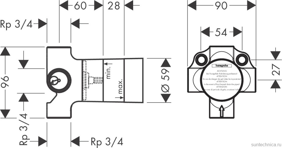 Душевой комплект Hansgrohe Rainmaker Select 460 (2 jet) 24004400 + 26631400 + 27506000 + 15932000 + 15972000 + 15756000