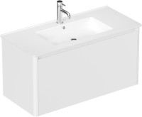 Тумба под раковину без столешницы Allen Brau Gravity 100 1 ящик, матовый белый