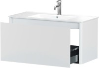 Тумба под раковину без столешницы Allen Brau Gravity 100 1 ящик, матовый белый