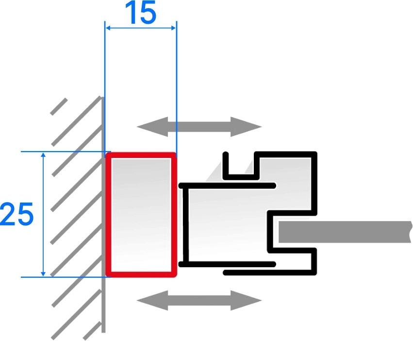 Душевая дверь в нишу RGW Passage PA-03 (770-785)х1850 профиль хром
