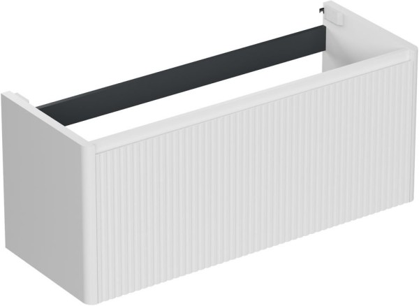 Тумба под раковину без столешницы Allen Brau Gravity 120 1 ящик, с фрезеровкой, матовый белый