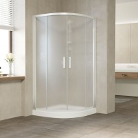 Душевой уголок Vegas Glass ZS 120 01 10 профиль белый, стекло сатин
