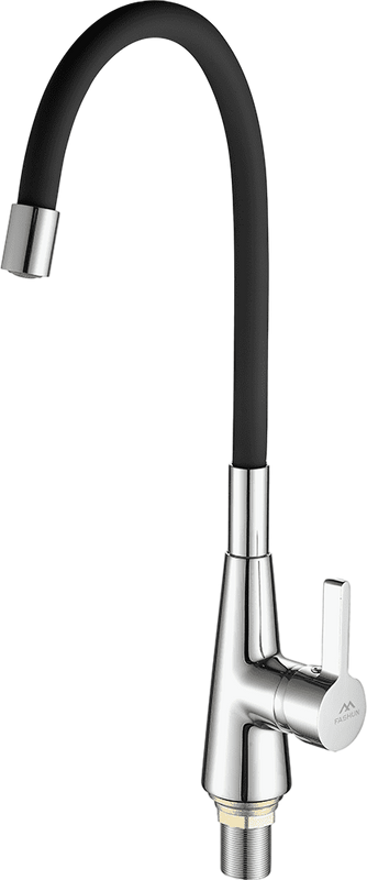 Смеситель для кухни Fashun A4153+B04 хром, черный