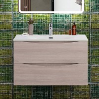 Тумба под раковину BelBagno Marino-cer-n 80 подвесная, rovere grigio