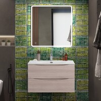 Тумба под раковину BelBagno Marino-cer-n 80 подвесная, rovere grigio