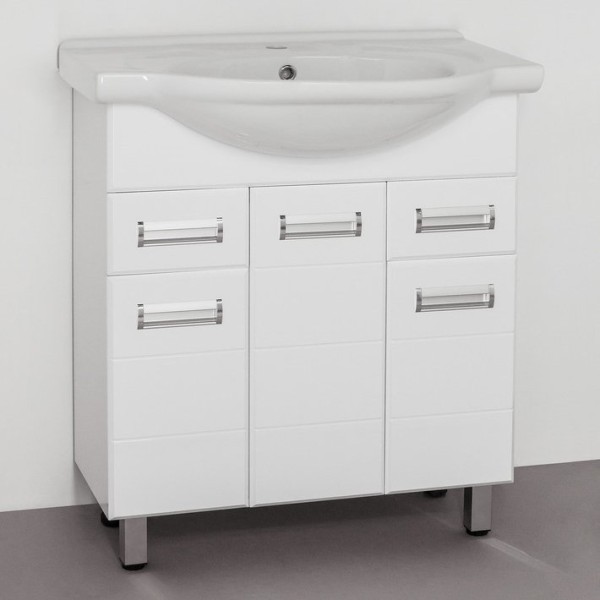 Тумба под раковину Style Line Ирис 75 белая