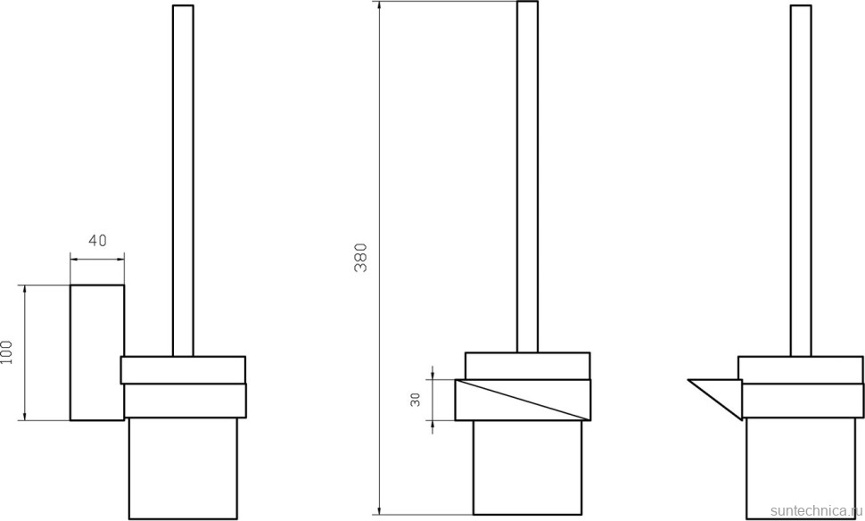 Набор Держатель Boheme New Venturo 10311-G + Ершик 10319-G