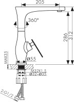 Смеситель для кухни Kaiser Star 02044 хром