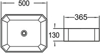Накладная раковина SantiLine SL-1013