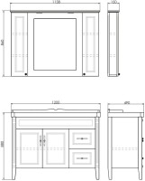 Мебель для ванной комнаты Comforty Палермо Палермо 120