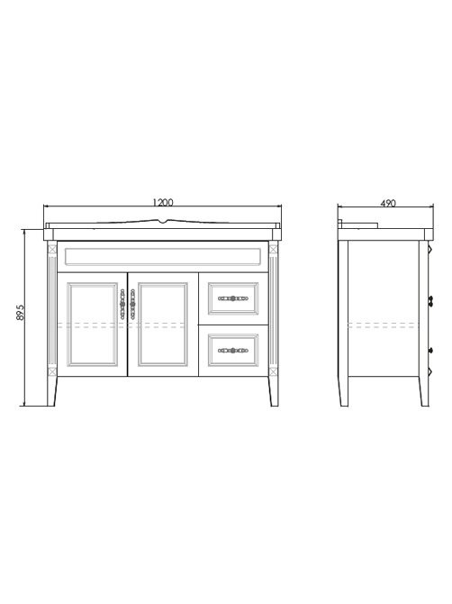 Мебель для ванной комнаты Comforty Палермо Палермо 120