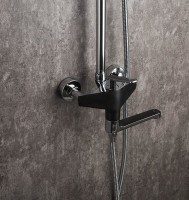 Душевая стойка Frap H57 F2457 хром, черная