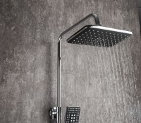 Душевая стойка Frap H57 F2457 хром, черная