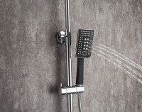 Душевая стойка Frap H57 F2457 хром, черная