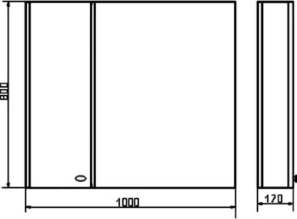 Зеркало Comforty Неаполь 100 белый глянец
