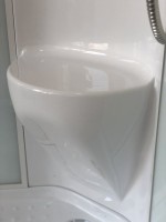 Душевая кабина Royal Bath HP RB 8120HP7-WT-L с низким поддоном, с сиденьем
