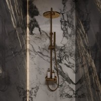 Душевая стойка Boheme Stick 128-GG gold diamond gold Душевая стойка Boheme Stick 128-GG gold diamond gold