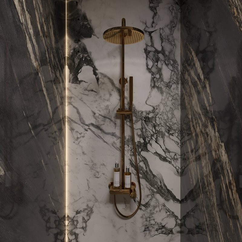 Душевая стойка Boheme Stick 128-GG gold diamond gold