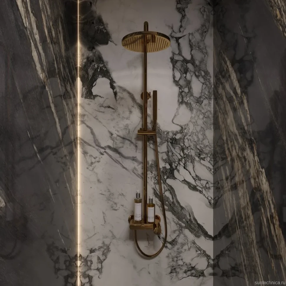 Душевая стойка Boheme Stick 128-GG gold diamond gold