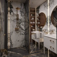 Душевая стойка Boheme Stick 128-GG gold diamond gold Душевая стойка Boheme Stick 128-GG gold diamond gold