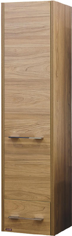 Шкаф пенал для ванной Sanflor Ларго 2 L, вяз швейцарский