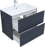 Тумба под раковину без столешницы Aquanet Терра 80 подвесная, маренго