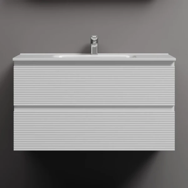 Тумба под раковину Sancos подвесная Folk 2я цв. Bianco FL90W